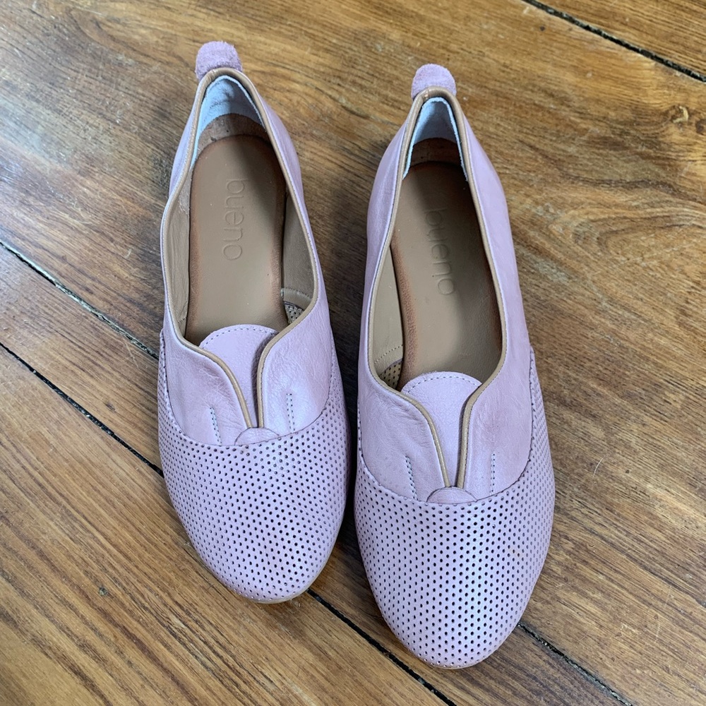 Blush pink Bueno flats